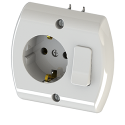 Ne-Ad Sıva Altı Anahtarlı Topraklı Priz