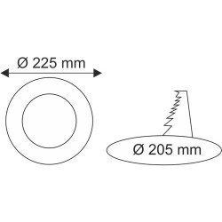 Helıos LED Panel Armatür 18W Günışığı 30-2001