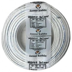 BORSAN 2x1.5mm TTR Kablo Beyaz